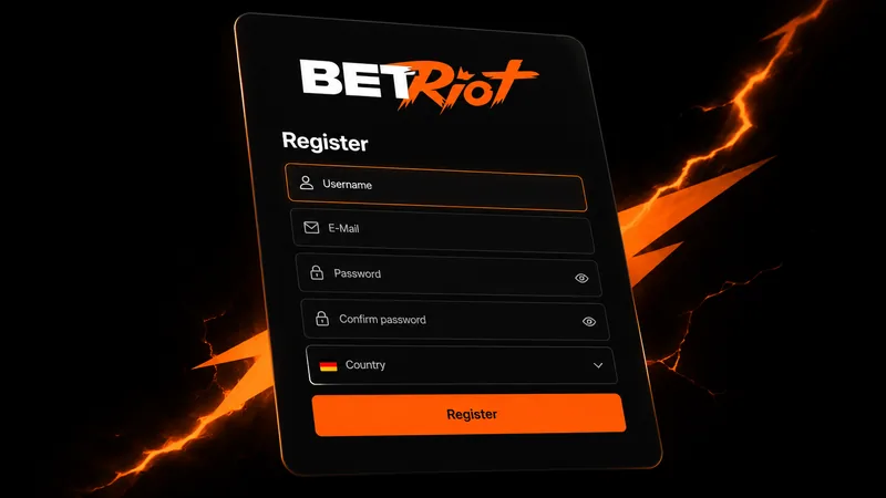 Inscription BetRiot en 2 minutes — formulaire de création de compte joueur français